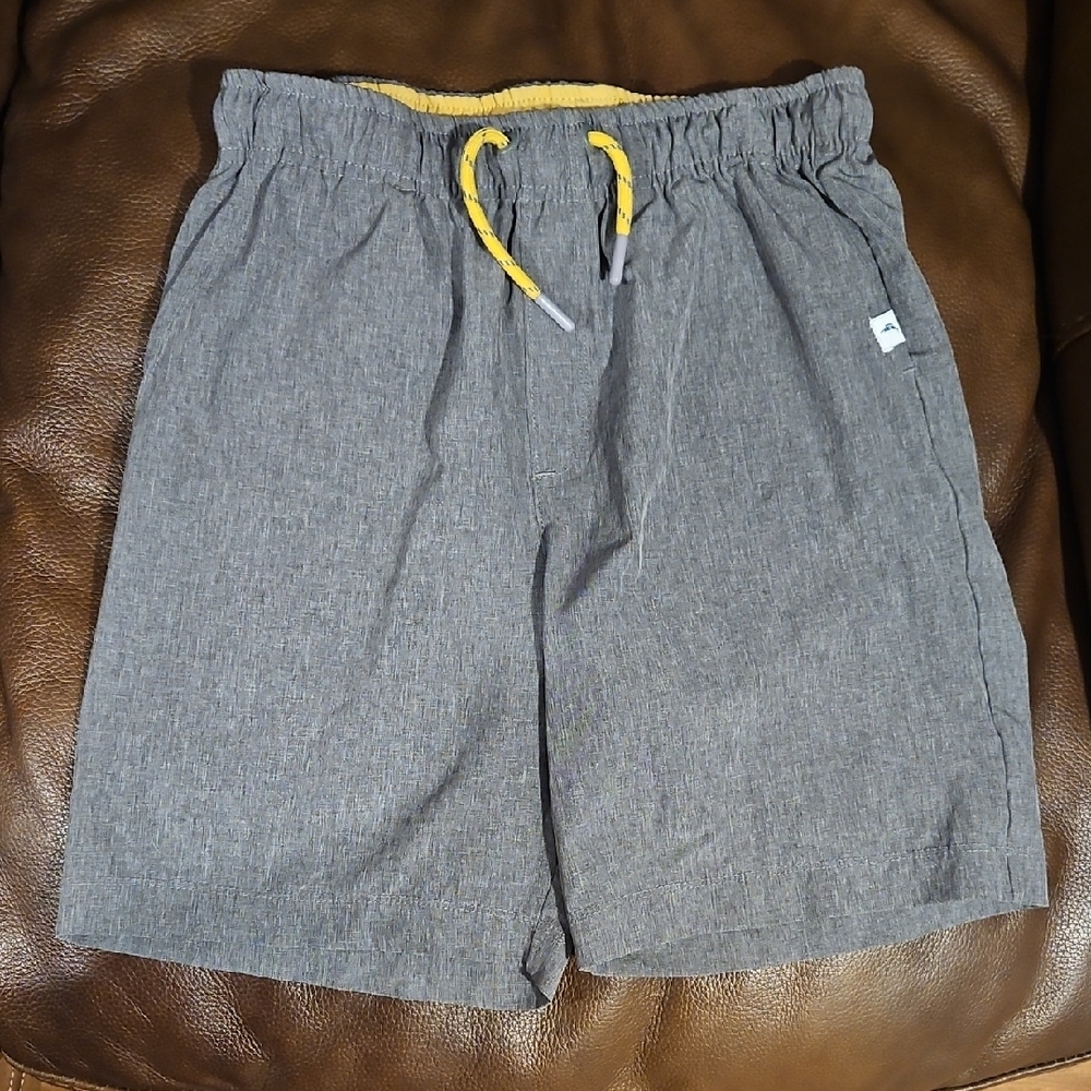 Tommy Bahama Kids Gray Shorts with Yellow Drawstring